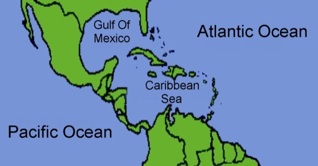 Mapa del Caribe