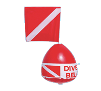 Inflatable diving buoy