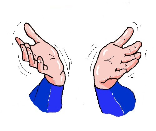 Diving signal For Asking A Question