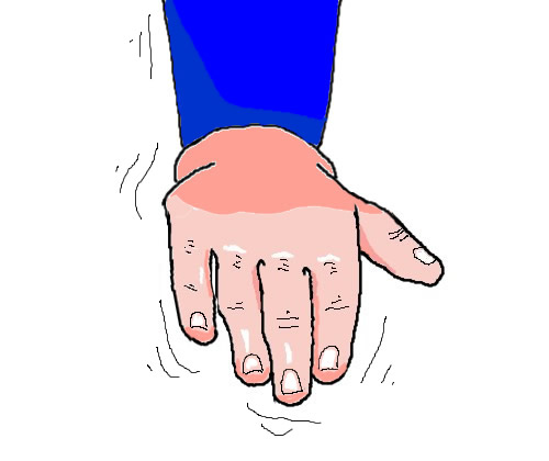 Diving signal For slow down or relax